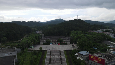 福建古田会议旧址航拍实拍素材