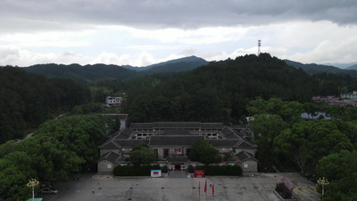 福建古田会议旧址航拍视频实拍