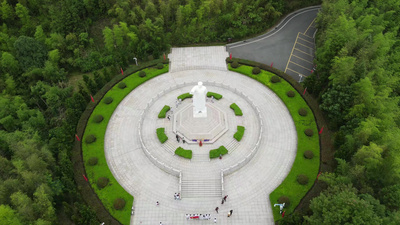福建古田会议旧址航拍实拍素材