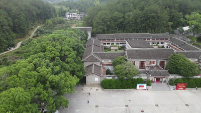 福建古田会议旧址航拍实拍视频素材