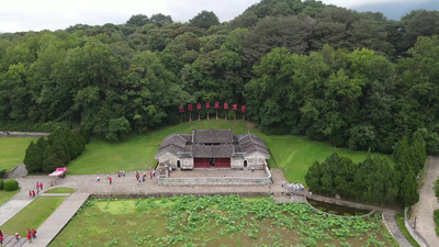 福建古田会议旧址航拍实拍视频素材