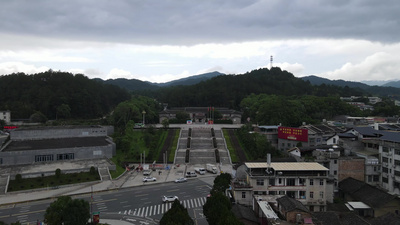 福建古田会议旧址航拍视频实拍