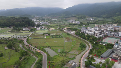 福建古田会议旧址航拍实拍素材