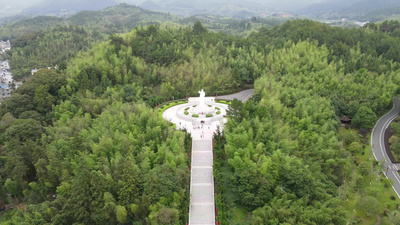 福建古田会议旧址航拍实拍素材