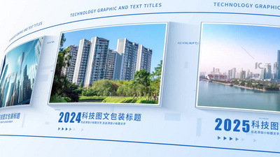 简洁企业历程时间线图文相册视频