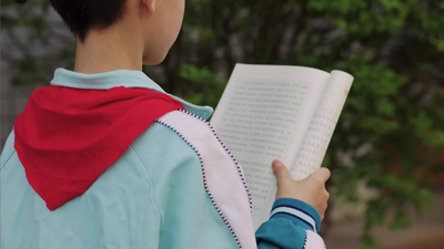 校园小学生读书课堂学习视频实拍