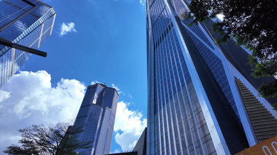 深圳实拍视频素材深圳现代城市摩天大楼建筑群视频实拍