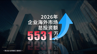 简洁企业数据标题汇报总结展示视频素材