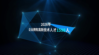 企业科技数据标题总结视频素材
