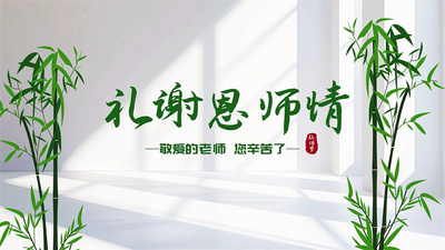 清新光影教师节图文相册AE模版视频模板