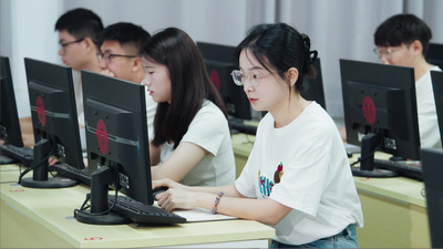 大学高校计算机教室实训实拍视频素材
