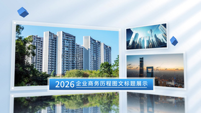 简洁企业历程活动图文相册照片墙视频