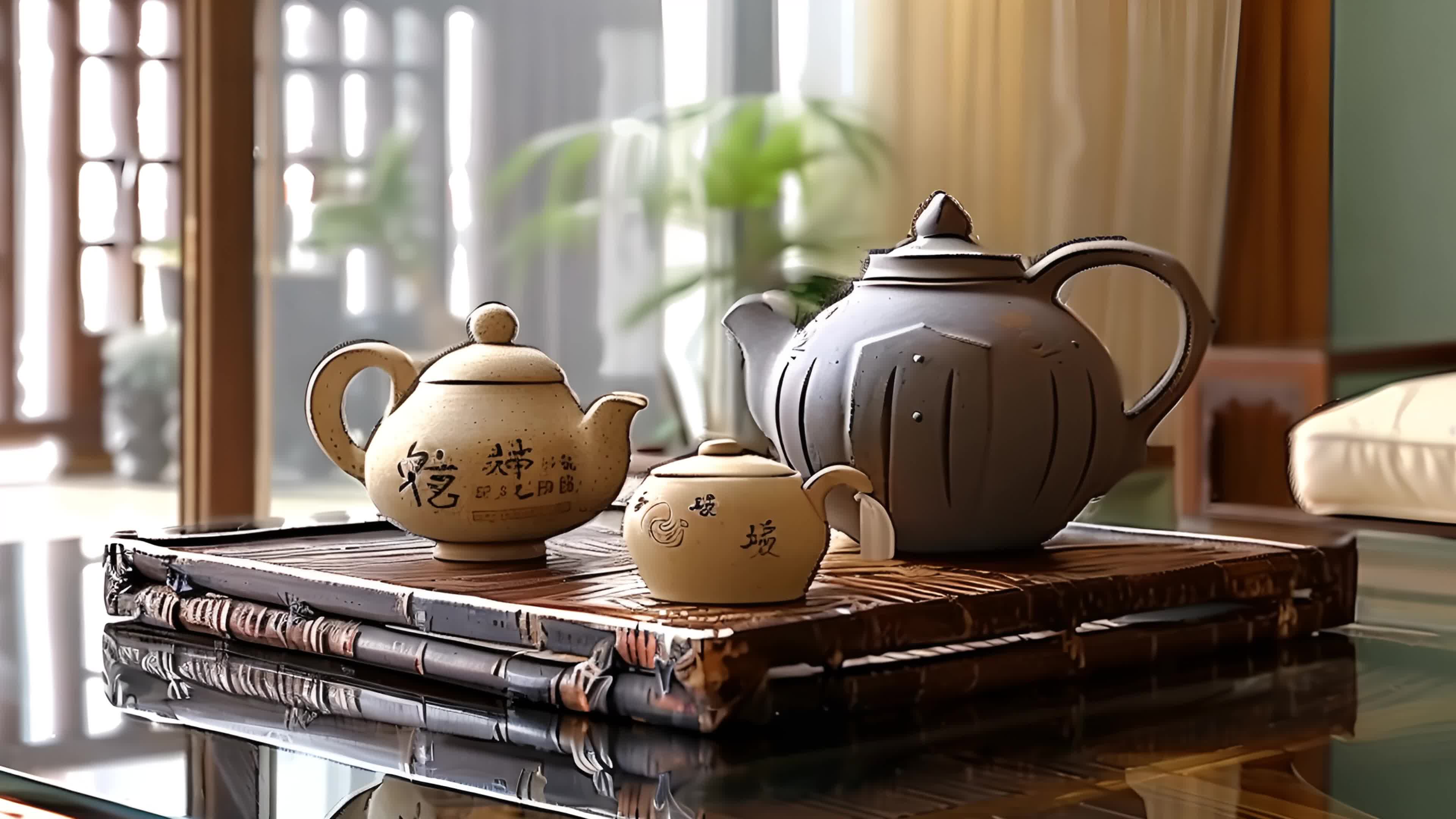 4k茶室茶道茶艺茶文化素材实拍视频素材