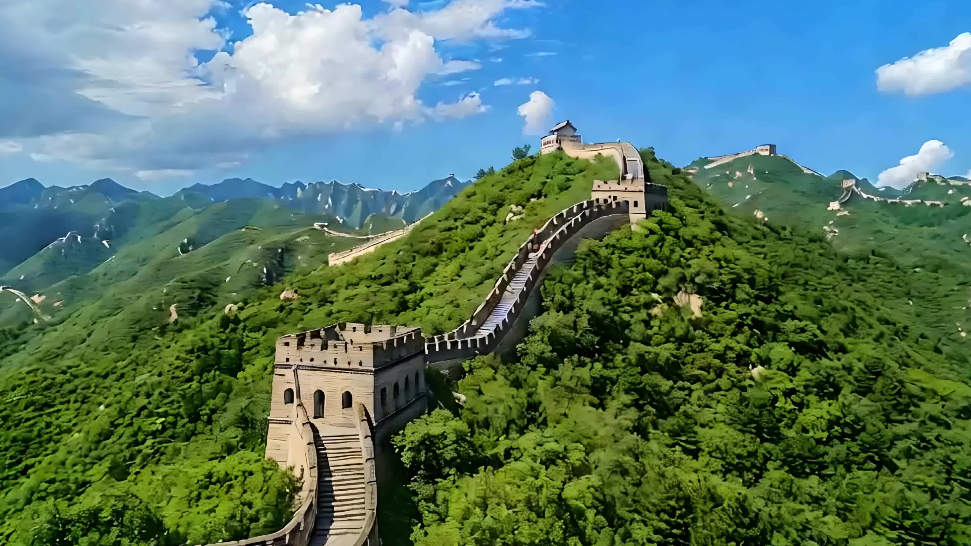 4K旅游景区八达岭长城实拍素材视频特效素材-千库网