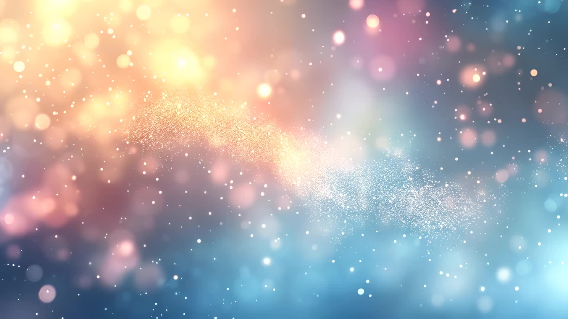 蓝色金光闪烁的模糊图像