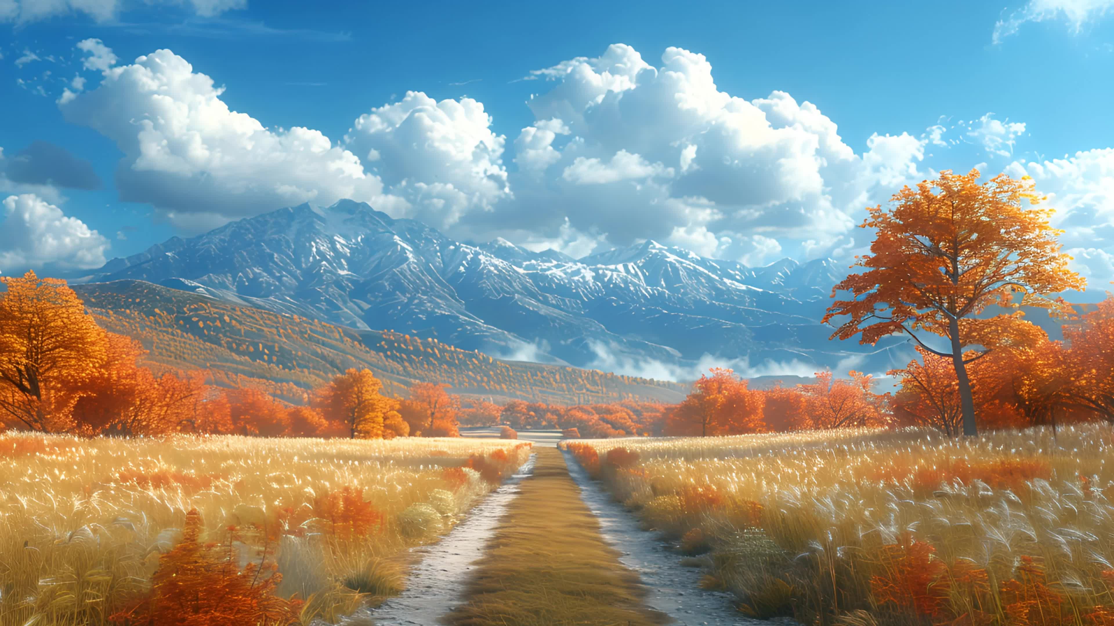 4k秋天文艺小清新风景素材实拍视频素材