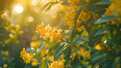 秋天风景金秋桂花桂花秋景