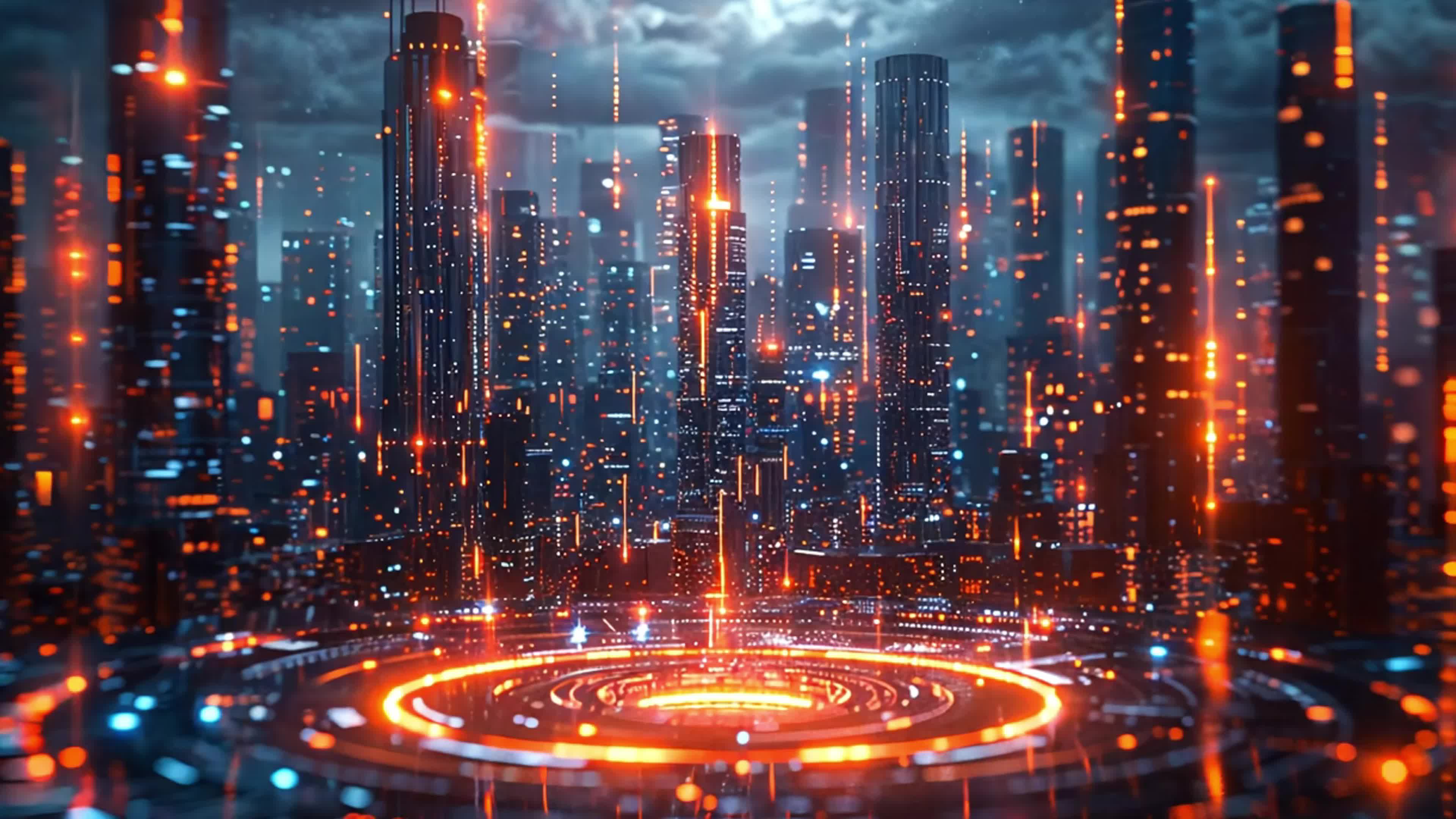 4k科幻风cg元宇宙电脑游戏场景素材