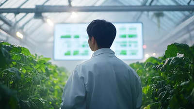 实拍视频素材智慧农业农业科技员协助助农素材