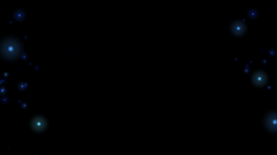粒子流转映深空蓝绿光点宇宙带透明通道