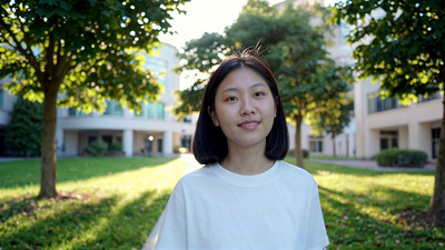 学生校园玩手机走路的视频实拍视频素材学生校园行走户外视频素材