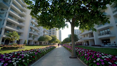 实拍视频素材住宅小区商品房社区环境