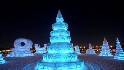 哈尔滨冰雪大世界艺术冰雕