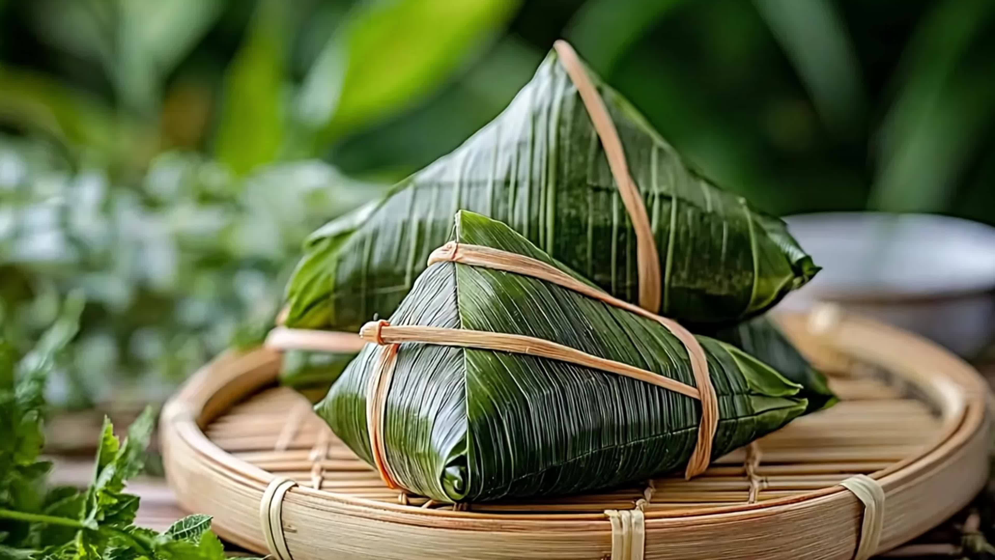 4k粽子节日端午视频实拍