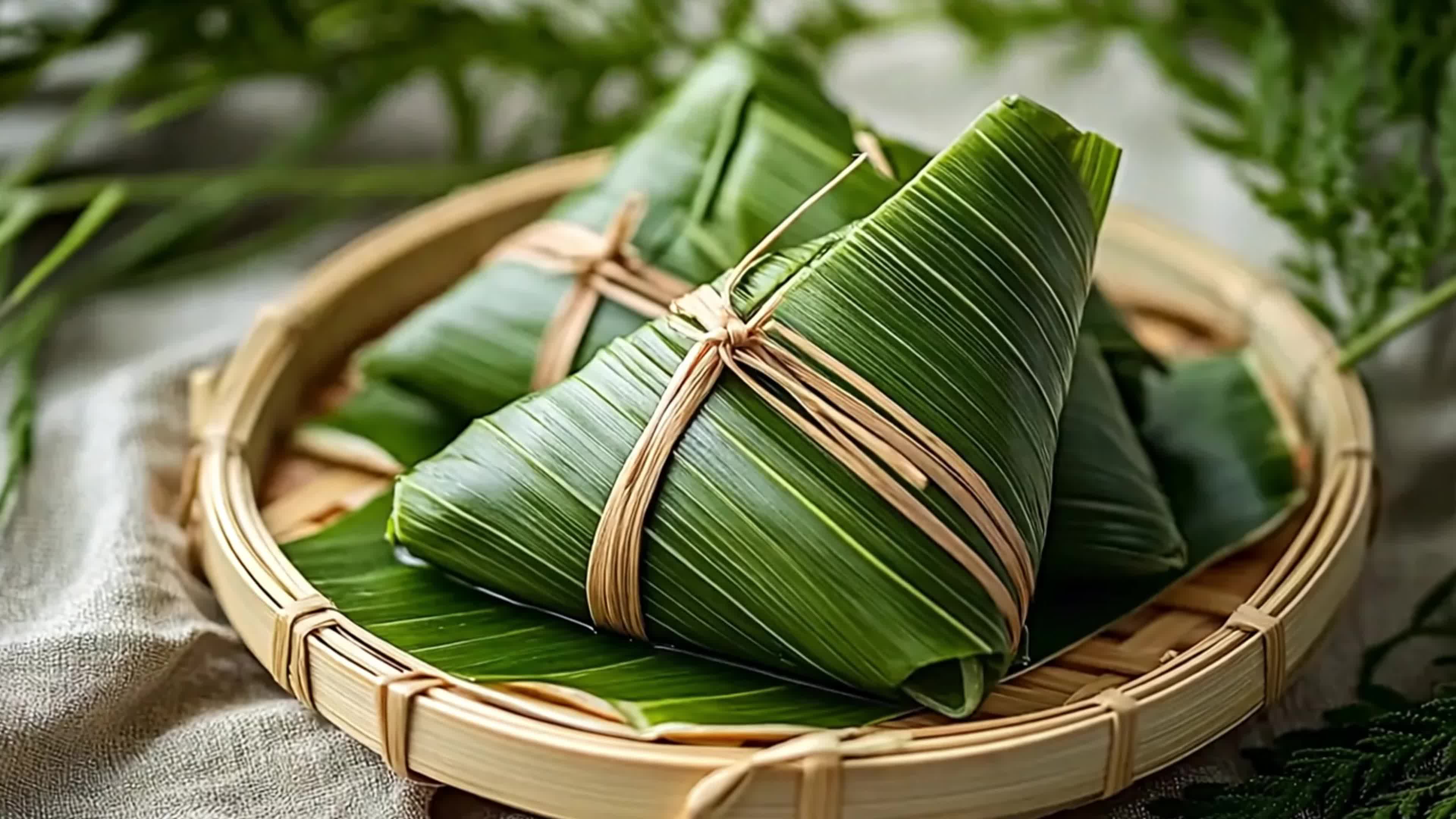 4k端午食物粽子视频实拍视频特效素材