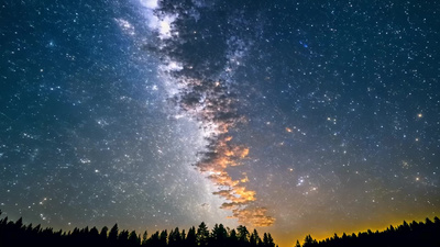 星空银河繁星星系视频星辰素材视频
