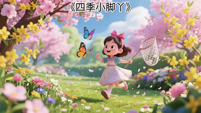 春天的音乐实拍视频素材儿童音乐四季春天素材视频