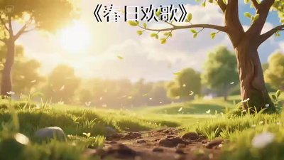 春天的音乐实拍视频素材儿童音乐春日视频素材