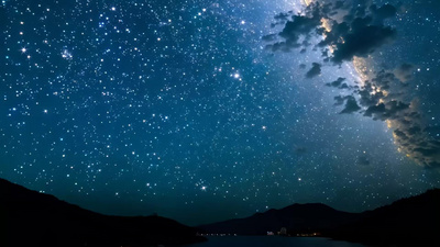 星空星辰繁星银河星点视频实拍视频素材