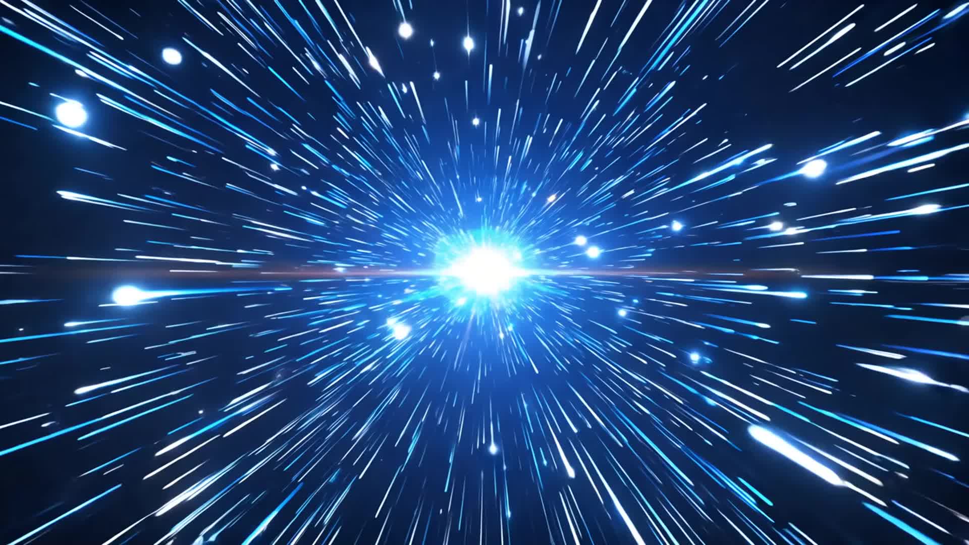 蓝色科技蓝光光晕素材视频背景