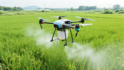 4k低空经济农业灌溉视频实拍