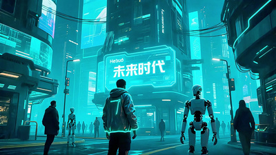 全息科技未来时代ai时代机器人时代科幻素