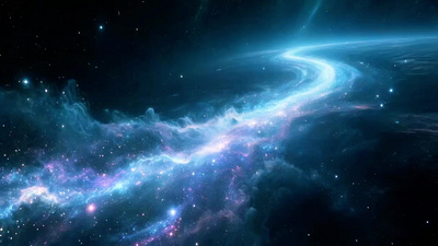 粒子实拍视频素材唯美浪漫宇宙星空星河粒子素材