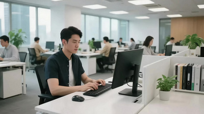 实拍视频素材实拍职场白领商务办公工作视频实拍素材