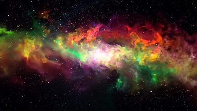 星空繁星星河宇宙极光视频实拍素材