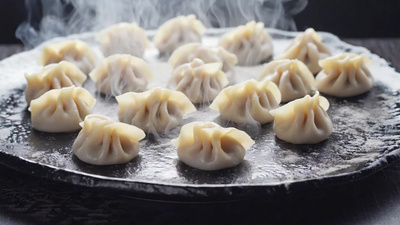 新年小年实拍视频素材冬至水饺小年新年食物视频视频实拍