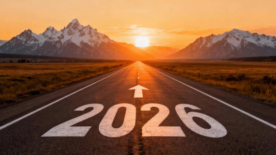实拍视频素材2026公路尽头雪山日落景象实拍视频素材