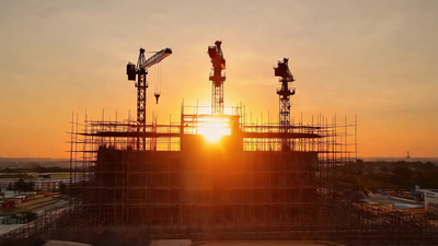 工地建设房地产建筑基建视频实拍视频素材