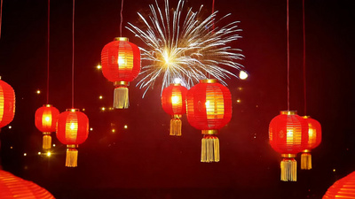 新年春节灯笼喜庆小年视频
