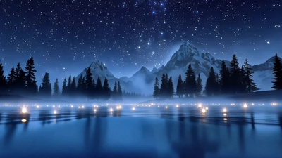 星辰背景图实拍视频素材梦幻星辰背景动态视频光点