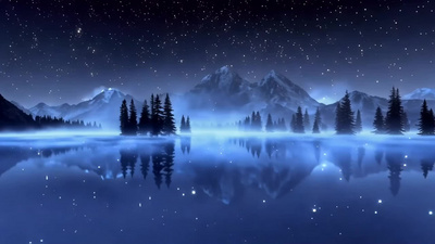 梦幻星辰背景动态光点视频