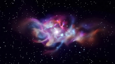 星云星空银河繁星星辰视频实拍素材