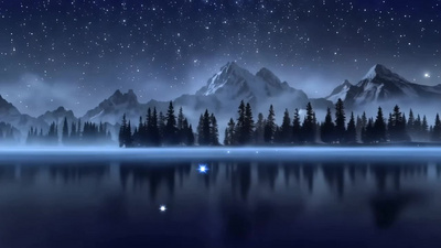 梦幻星辰背景动态夜空视频