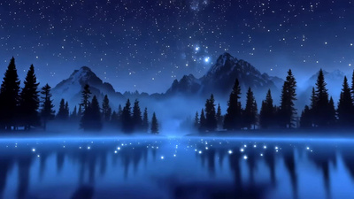 梦幻星辰背景动态星空视频