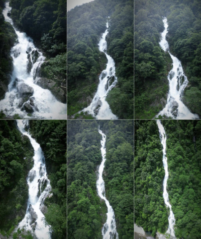 瀑布实拍视频素材1080P航拍山间瀑布竖屏实拍视频素材