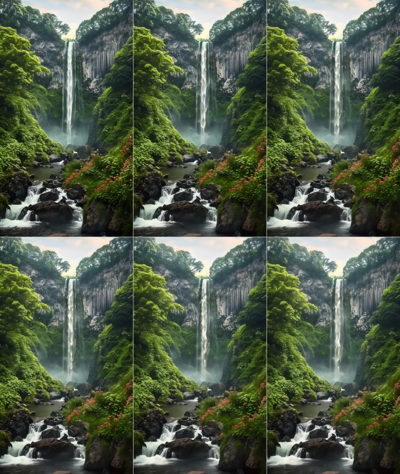 4K山川河流瀑布自然风光素材